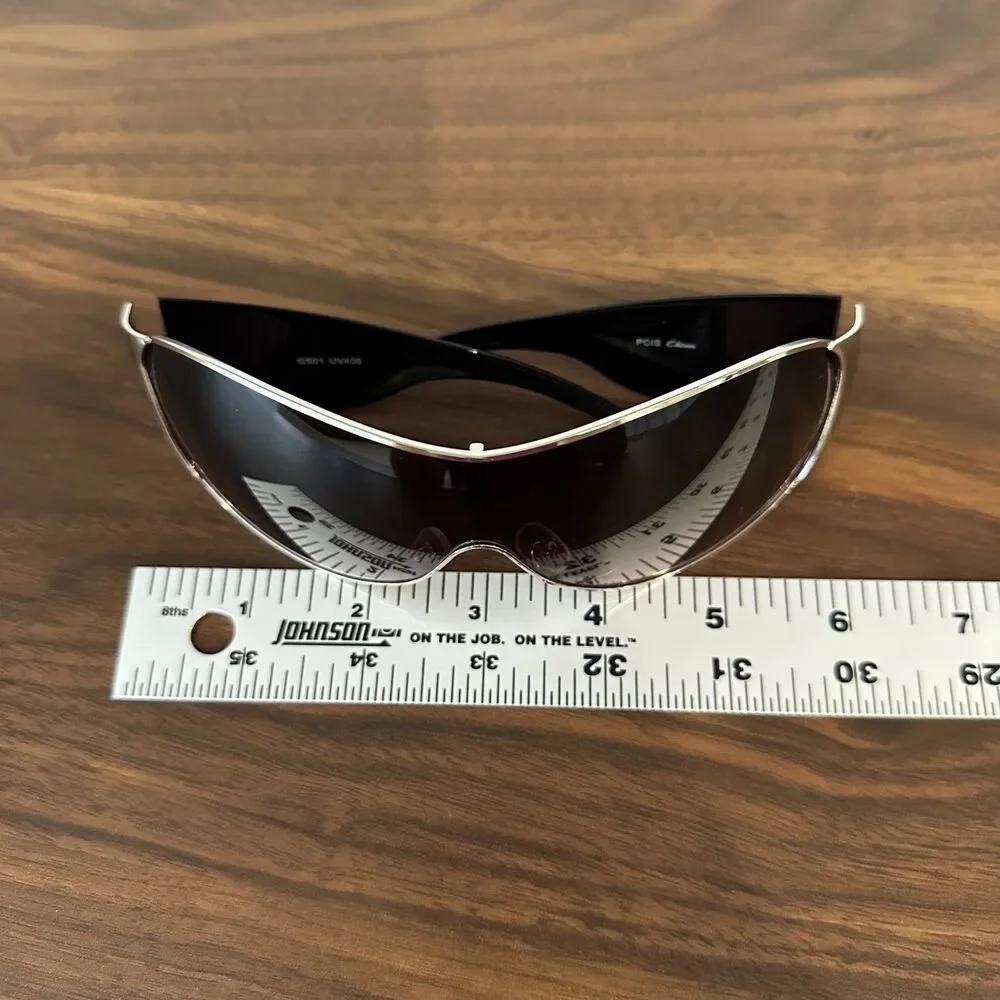 Y2K Oversized Wraparound Shield Sunglasses